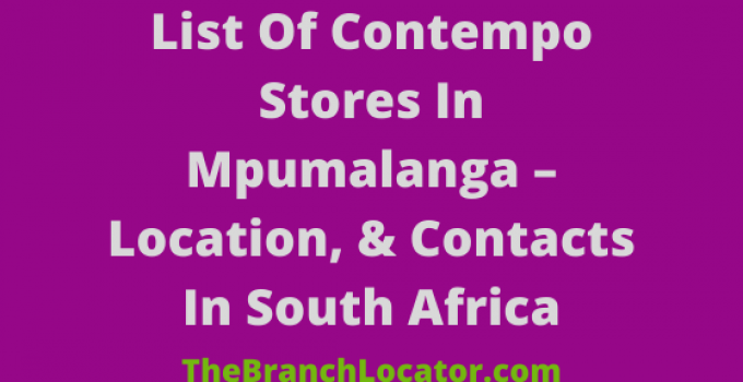 Contempo Shops In Mpumalanga