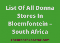LIst Of All Donna Stores In Bloemfontein 2023, South Africa