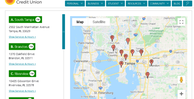 Suncoast Credit Union Locations Near Me 2023, Contacts & Hours