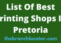 Printing Shops In Pretoria, 2022, Find List Of Best Print Store Pretoria