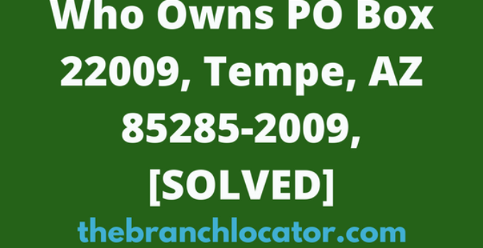 PO Box 22009, Tempe, AZ 85285 Provider Number [SOLVED], 2023