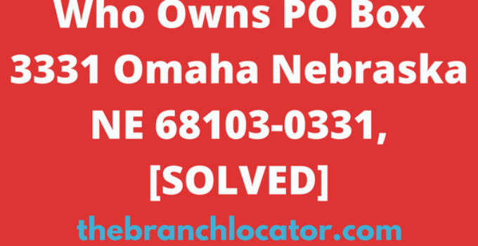 PO Box 3331 Omaha Nebraska NE
